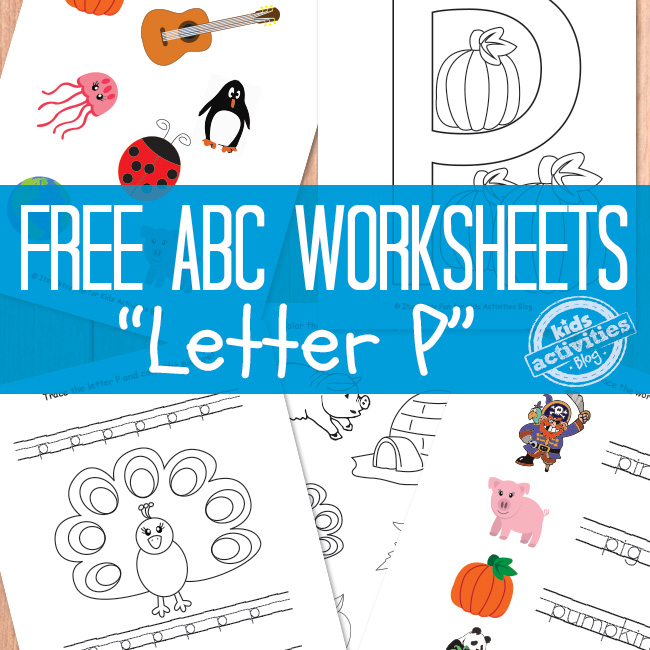 Letter P Worksheets Free Printable