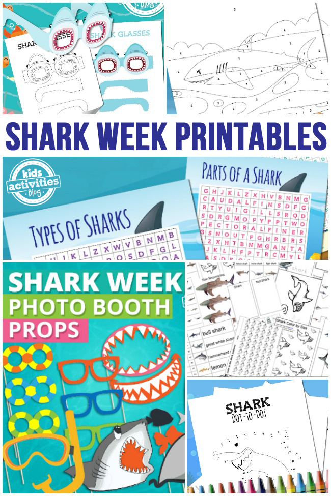 collage of ocean worksheets - kids activities