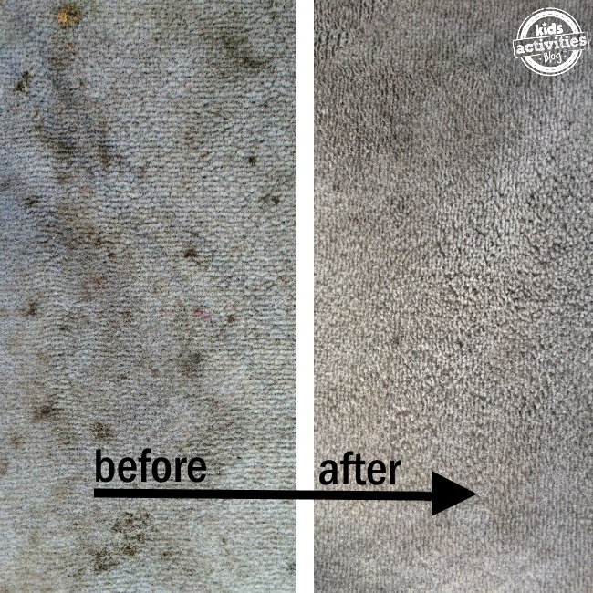 this peroxide carpet cleaner really works these are before and after of carpet stains
