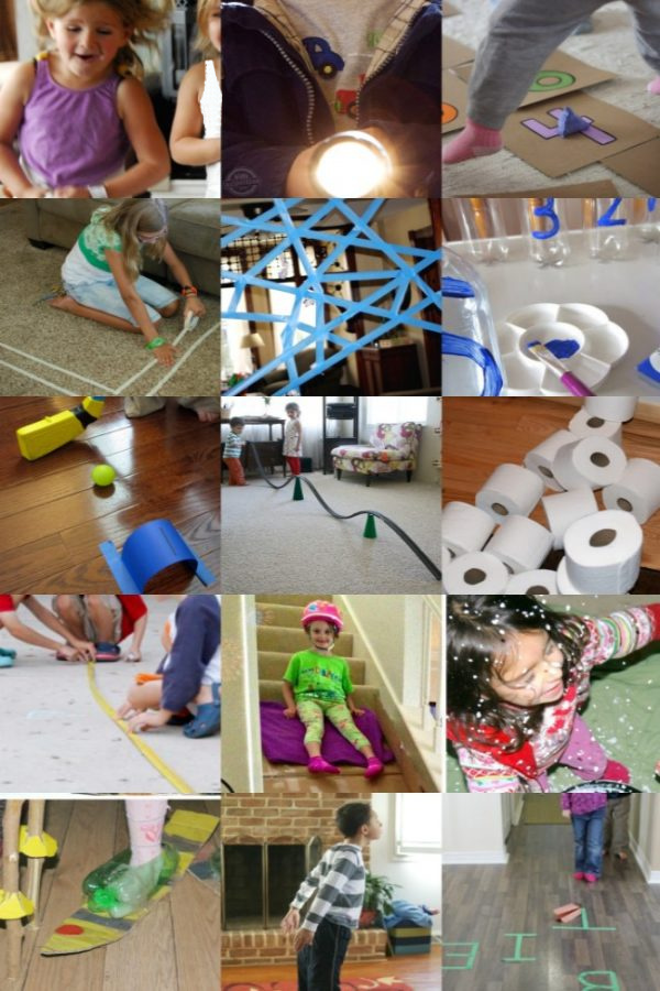 30+ Indoor Games For Kids To Play Inside - Kids Activities Blog - shown are 15 of the active indoor games for kids at birthday parties, indoor kid party, rainy day and snow days.