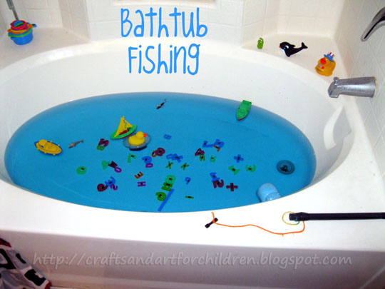 Bath Tub Fishing Game with Magnets 