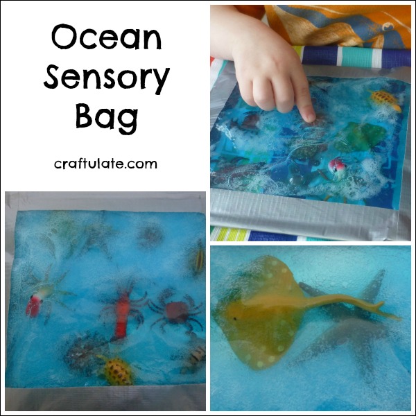 Ocean Sensory Bag - mess free discovery fun!