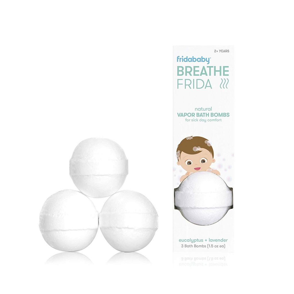 Fridababy Breathe Bath Bombs for Baby - natural Vapor bath bombs for sick day comfort