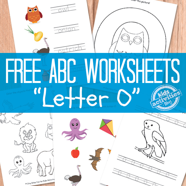Letter O Worksheets Free Printable