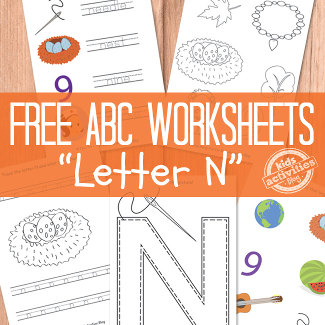 Letter N Worksheets Free Printable