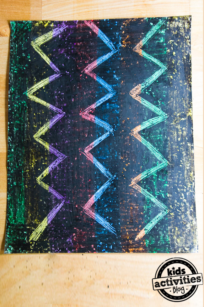 Rainbow Scratch Art