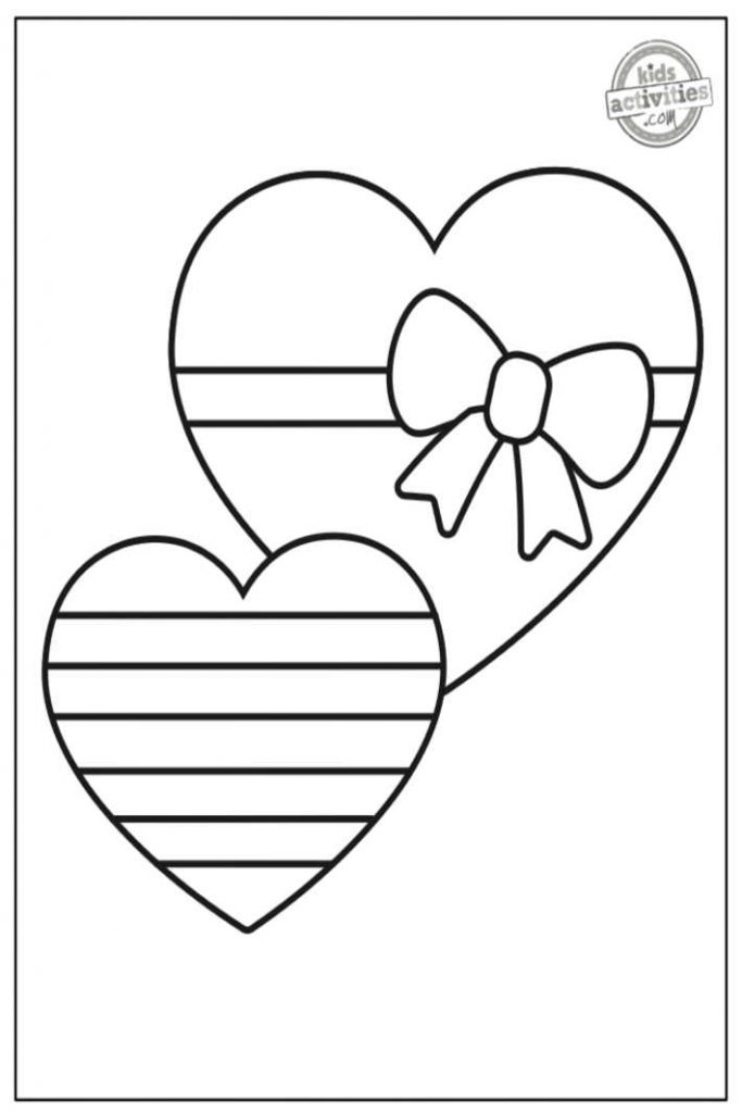 valentine heart coloring pages for toddlers