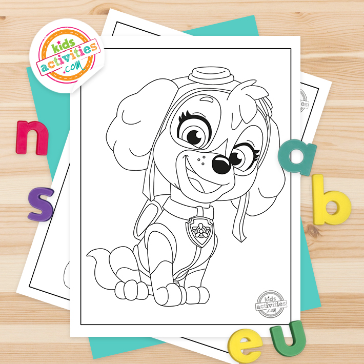 paw patrol coloring pages