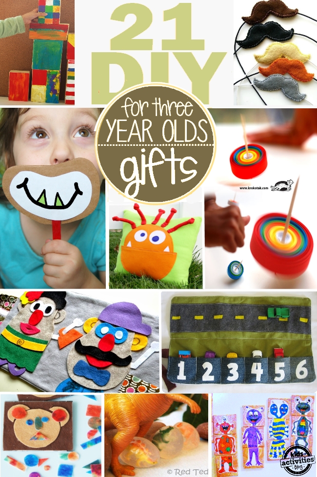 Gifts to make for three year olds