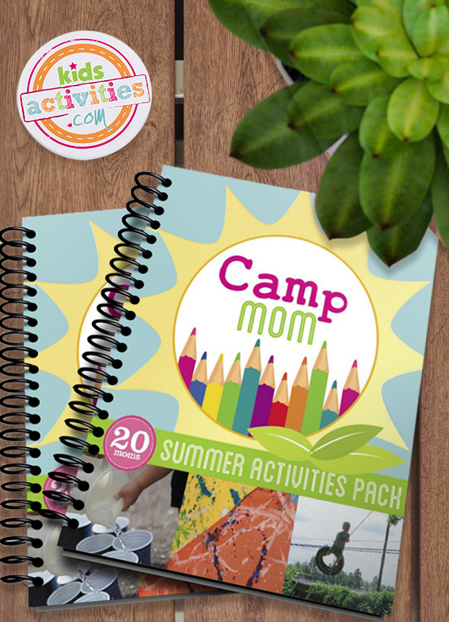 Camp Mom ebook on picnic table background