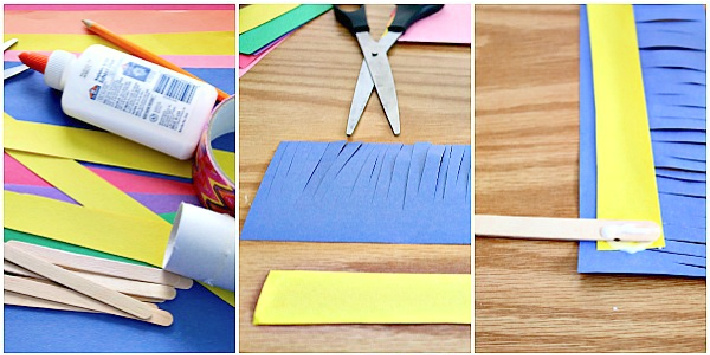 How to Make Construction Paper Flowers Supplies and Steps 1-3