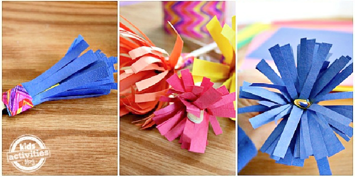 How to Make Construction Paper Flowers Steps 4-7