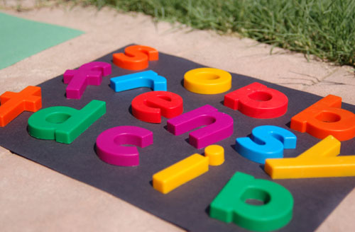 Sunbleached Alphabet and Shape Puzzle