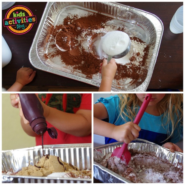 1-edible mud sensory activity for kids