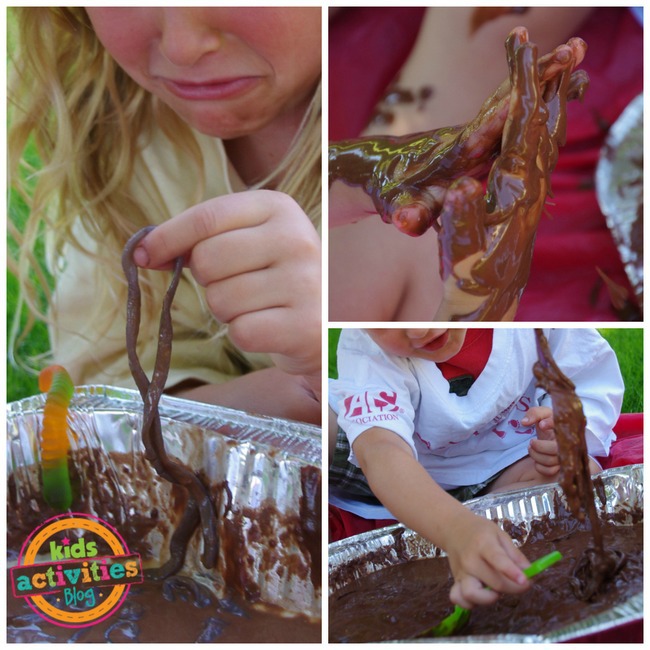 1-edible mud sensory activity kids