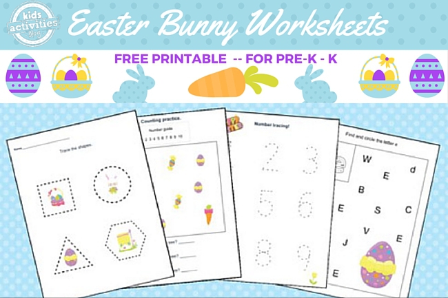 Easter Printable Preschool Worksheet Packet