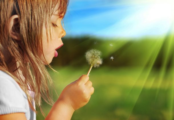 free toddler stuff to do outside like blow a dandelion