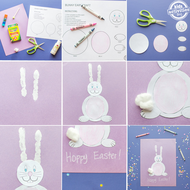Cute easter bunny craft