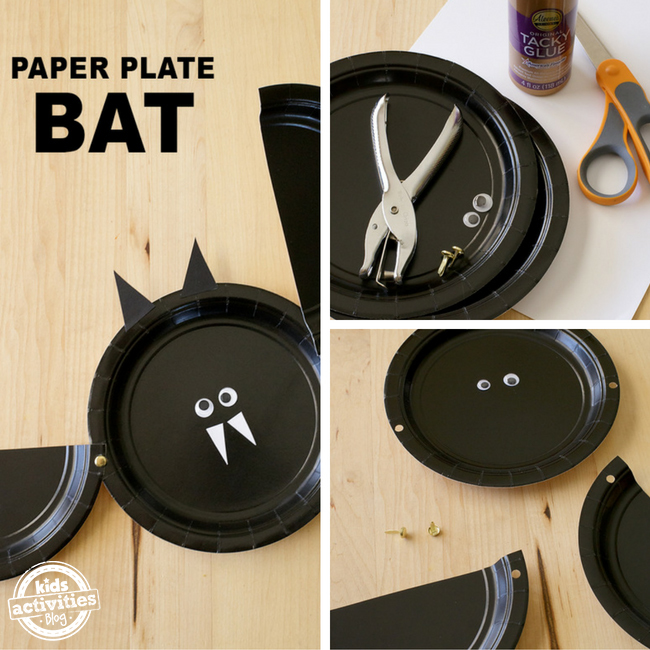 Paper Plate Bats