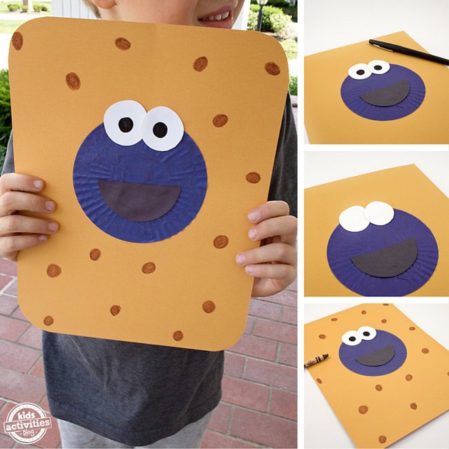 Cupcake Liner Cookie Monster