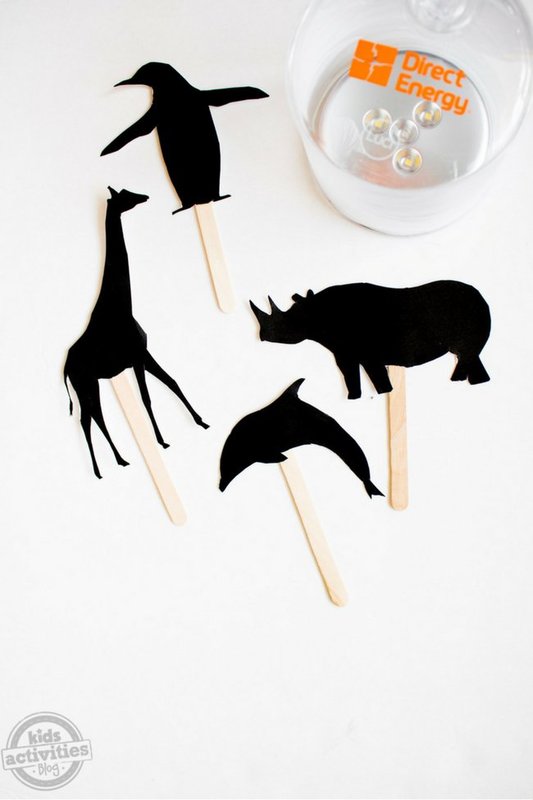 Printable Animal Shadow Puppets