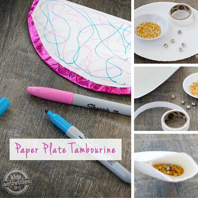 Paper Plate Tambourines