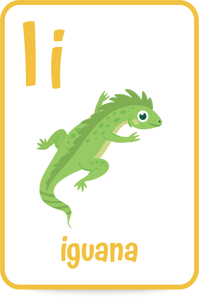 Words that start with the letter I like iguana are all over the books I\'ve chosen!