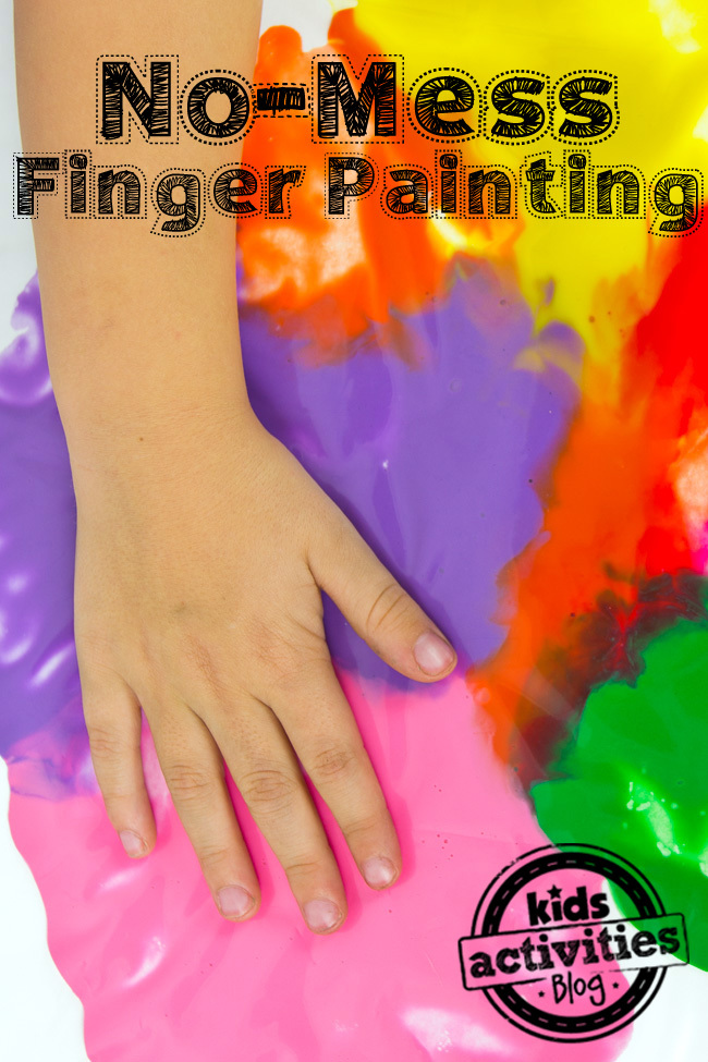 No Mess Finger Painting